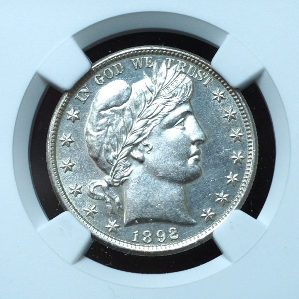 1892 Barber Half Dollar Uncirculated NGC