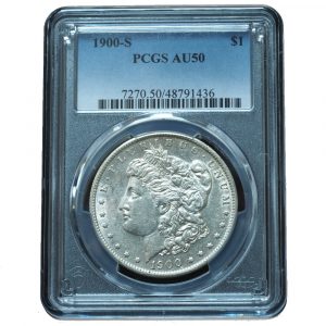 1900-S Morgan Dollar AU50 PCGS