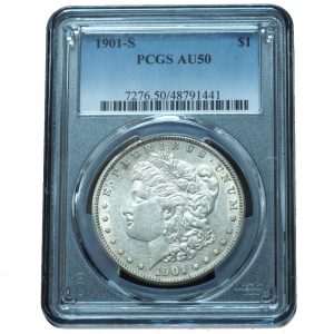 1901-S Morgan Dollar AU50 PCGS