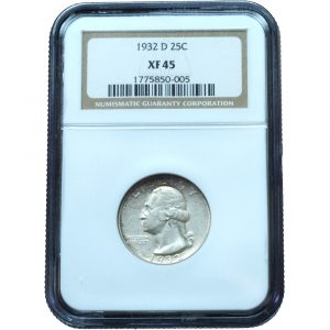 1932-D Washington Quarter XF45 NGC