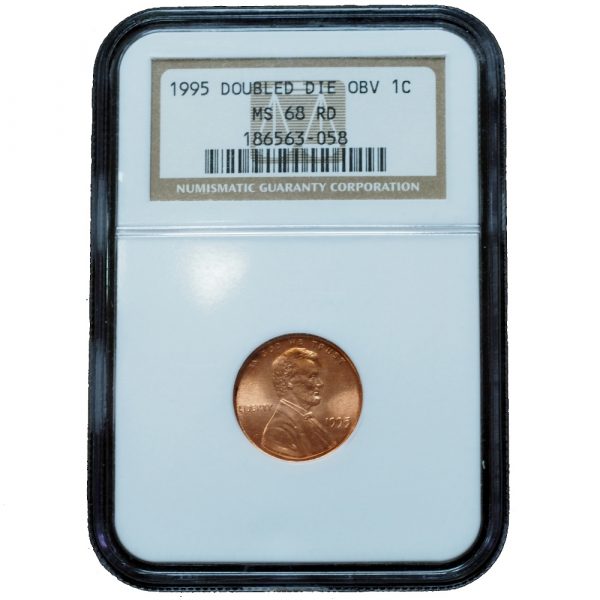 1995 Double Die Obverse Penny MS68RD NGC