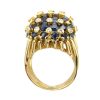 4.50 carat Sapphire Diamond Ring 18k Gold Profile