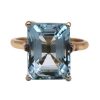 8.40ct Aquamarine Solitaire Ring 14K