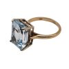 8.40ct Aquamarine Solitaire Ring 14K side