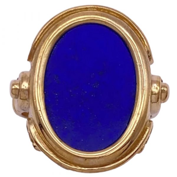 Lapis Lazuli Vintage Ring 18K Gold