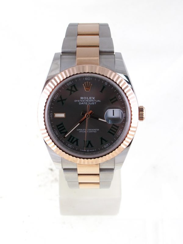 Like New Rolex 41MM Rose Gold And Stainless Steel Datejust (2021) Model 126331 Front