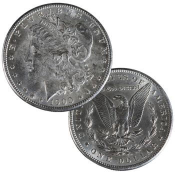 Morgan Silver Dollar front and obverse view