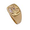 Nautical Fishing Sailfish Mens Ring Gold Side