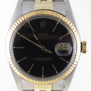 Pre-Owned Rolex 36MM Two Tone Datejust (1980) 16013 Front Close