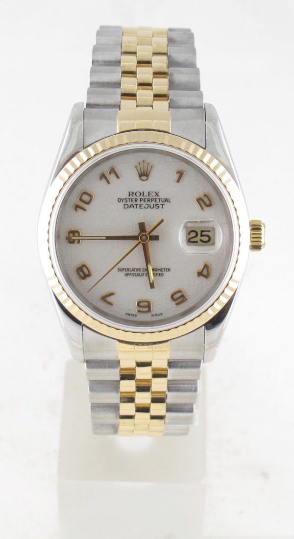 Pre-Owned Rolex 36MM Two Tone Datejust (1993) 16233 Front