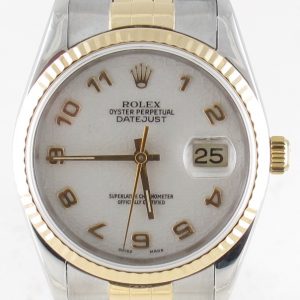 Pre-Owned Rolex 36MM Two Tone Datejust (1993) 16233 Front Close