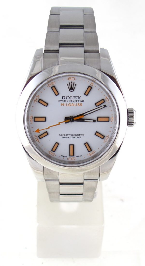 Pre-Owned Rolex 40MM Milgauss (2015) Stainless Steel 116400 Front