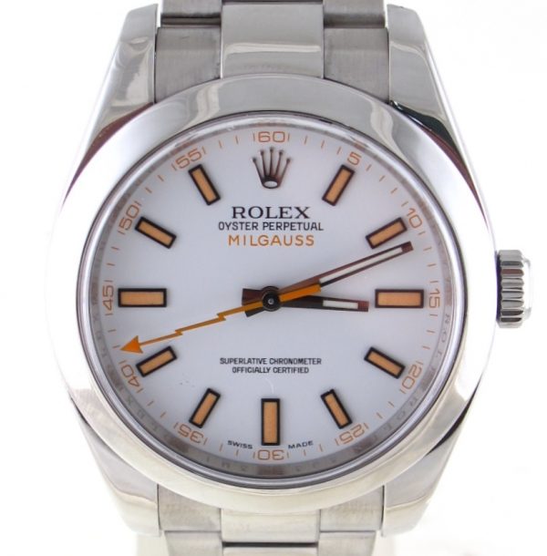 Pre-Owned Rolex 40MM Milgauss (2015) Stainless Steel 116400 Front Close