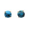 Vintage Turquoise Stud Earrings 14K