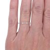 0.20ctw Diamond Baguette Stack Band Ring 14K worn