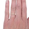 0.21ctw Diamond Stack Rope Band Ring 14K worn