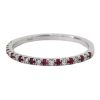 0.23ctw Ruby & Diamond Stack Band Ring 14K