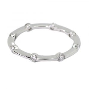 0.38ctw Scattered Diamond Eternity Band 14K