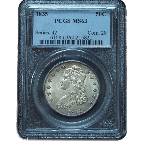 1835 Capped Bust Half Dollar MS63 PCGS