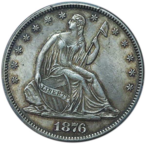 1876 Seated Liberty Half Dollar MS62 PCGS