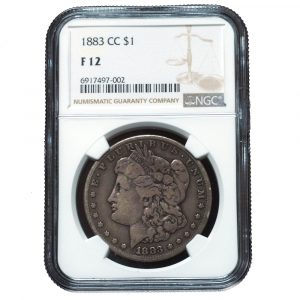 1883-CC Morgan Dollar F12 NGC