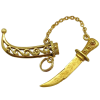 18k dagger and sheath charm