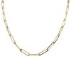 3.7mm Paperclip Chain 16” 14K