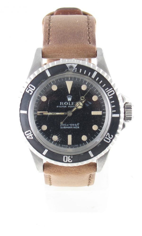 Pre-Owned Vintage Rolex No Date Submariner (1967) Stainless Steel 5513 Front