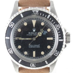 Pre-Owned Vintage Rolex No Date Submariner (1967) Stainless Steel 5513 Front Close