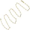 Yellow Gold 2.7mm Paperclip Chain, 20” full