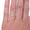 0.15ctw Diamond Milgrain Band Ring 14K worn