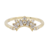 0.205ctw Diamond Curved Band 14K Yellow Gold