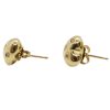 0.25ctw Diamond Puffed Heart Stud Earrings 18k Yellow Gold Side