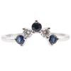 0.31ctw Sapphire & Diamond Boho Band Ring 14K