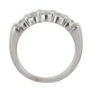 0.86ctw Diamond Five Stone Band Ring 14K side