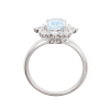 1.02ct Aquamarine & 0.105ctw Diamond Halo Ring 14K top