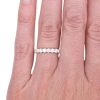 1.13ctw Diamond Stack Band Ring 14K worn