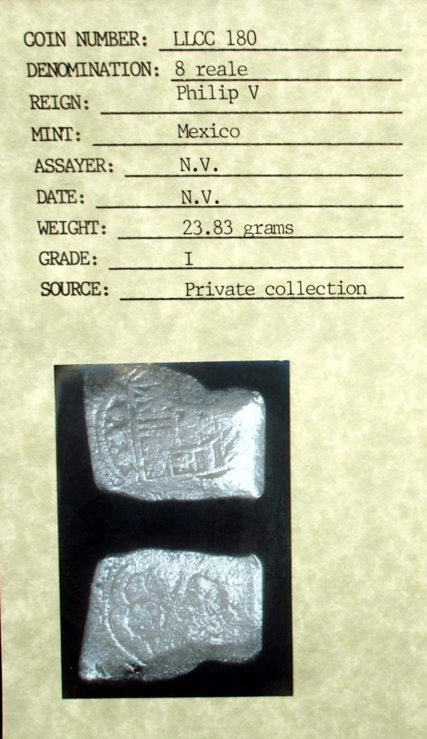 1715 Fleet Shipwreck 8 Reales w/ CoA #180