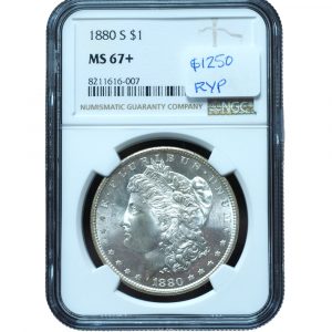 1880-S Morgan Dollar MS67+ NGC