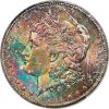 1884-CC Morgan Dollar MS67 PCGS Monster Rainbow Toned