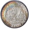 1885-O Morgan Dollar MS66+ PCGS + CAC Intense Rainbow Toned