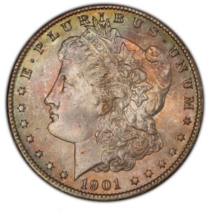 1901-O Morgan Dollar MS66+ PCGS + CAC Toned