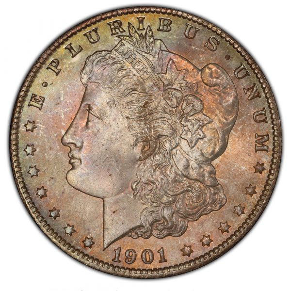 1901-O Morgan Dollar MS66+ PCGS + CAC Toned