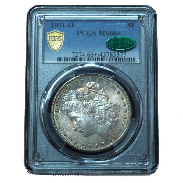 1901-O Morgan Dollar MS66+ PCGS + CAC Toned