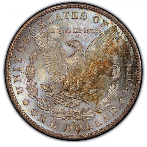 1901-S Morgan Dollar MS65 PCGS + CAC Unique Toning