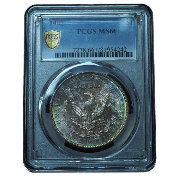 1902 Morgan Dollar MS66+ PCGS Beautifully Toned