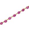 21ctw Pink Sapphire Bracelet Yellow Gold 18K close