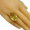 27.71ct Fancy Oval citrine Solitaire Ring 14K Yellow Gold (3)