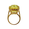 27.71ct Fancy Oval citrine Solitaire Ring 14K Yellow Gold (4)