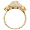 3.85ct Rutilated Quartz, 0.40ctw Citrine, & 0.03ctw Diamond Ring 10K side